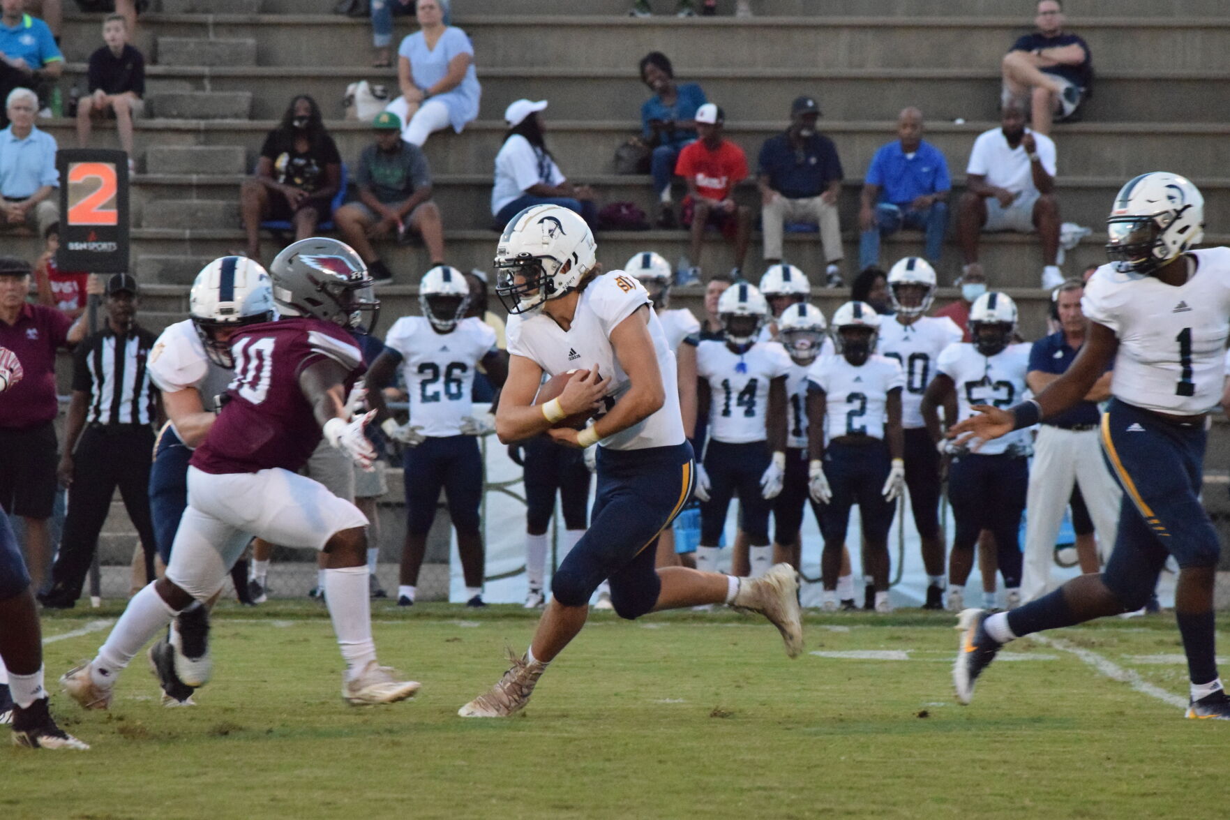 Thomas' interception gives Trojans the edge in win over ACA